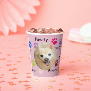 Let’s Paw-ty!  Dog birthday party bash  Paper Cups