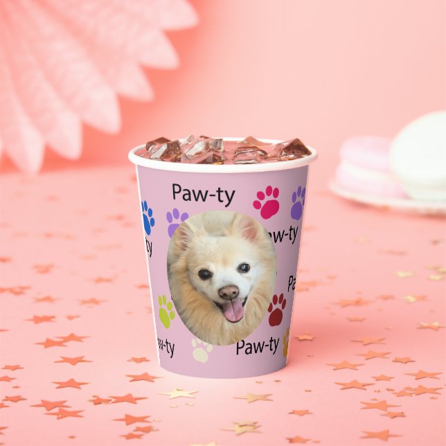 Let’s Paw-ty!  Dog birthday party bash  Paper Cups (Insitu)