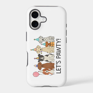 Let’s Pawty Cute Dogs Party Celebration Dog Lovers