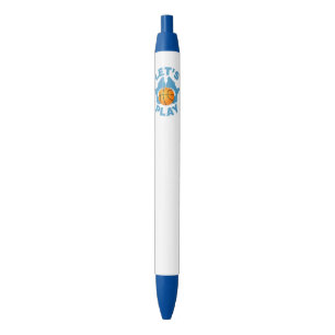 Let’s play basketball black ink pen