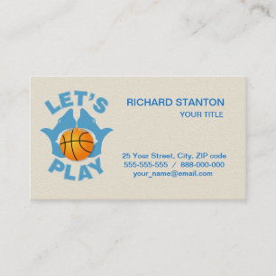 Let’s play basketball business card