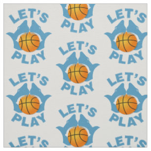 Let’s play basketball fabric