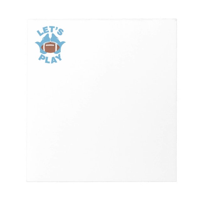 Let’s play football notepad (Front)