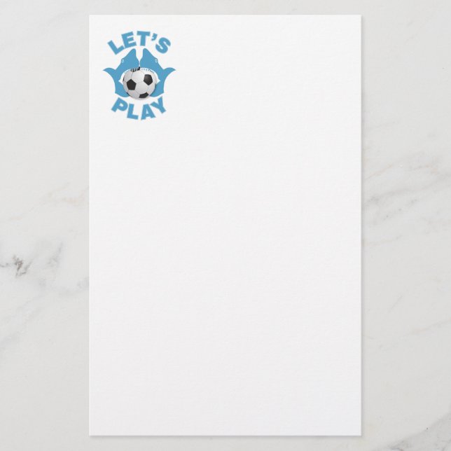 Let’s play soccer stationery (Front)