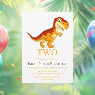 Let’s Roar into a Dino-Mite Birthday Invitation