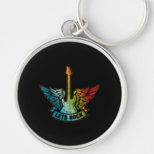 Let’s Rock Legend Rock And Roll Music Guitar Key Ring