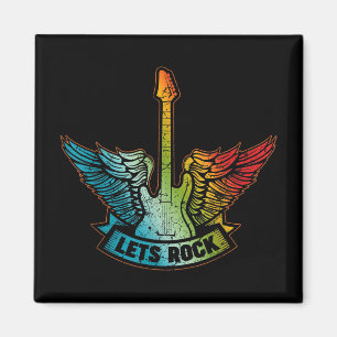 Let’s Rock Legend Rock And Roll Music Guitar Magnet