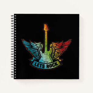 Let’s Rock Legend Rock And Roll Music Guitar Notebook