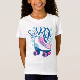 Let’s roll, Roller skate, winter themed, kids T-Shirt