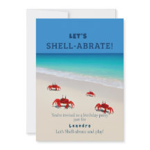 Let’s Shell-abrate! – Custom Kids Birthday Invite 