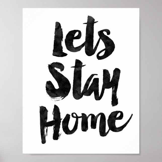 Let’s Stay Home Poster (Front)