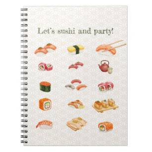 Let’s sushi and party! notebook