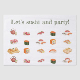 Let’s sushi and party! tissue paper