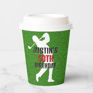 Let’s Tee Off for a Golf Birthday Paper Cups
