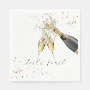 Let’s Toast New Year Party Napkin