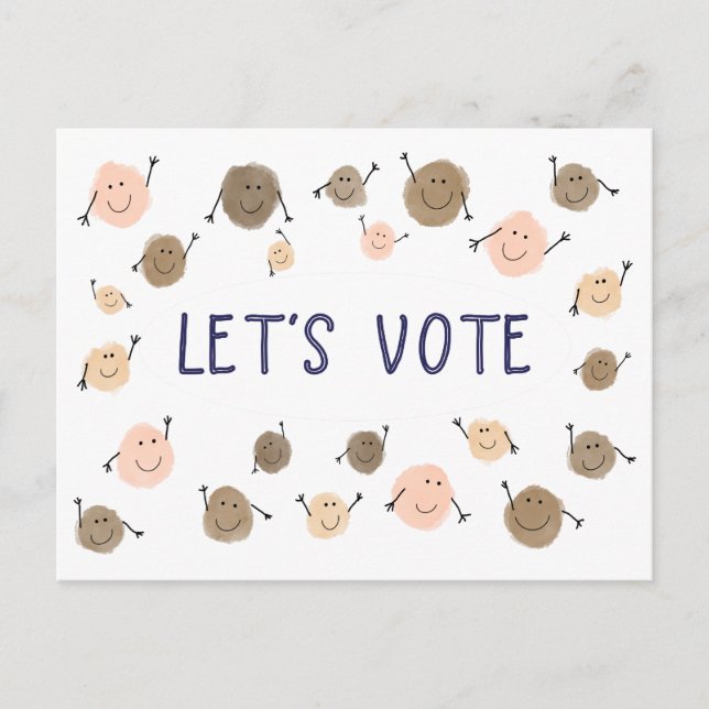 Let’s Vote Postcard (Front)