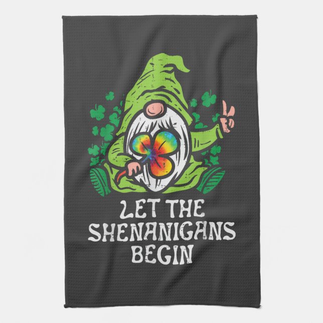 Let Shenanigans Begin Tea Towel (Vertical)