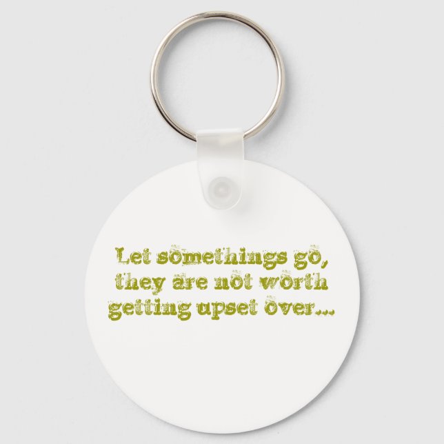 Let somethings go key ring (Front)