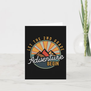 Let the 2nd Grade Adventure Begin Second Grade Tea Card