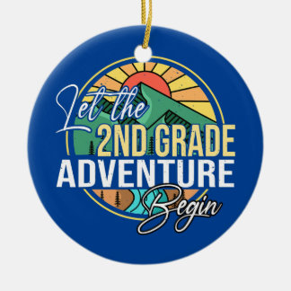 Let The 2nd Grade Adventure Begin Teacher Back To Ceramic Tree Decoration