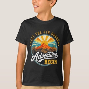 Let the 4th grade adventure begin back to school T-Shirt