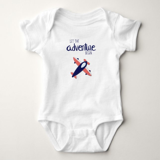 Let the Adventure Begin 02 Baby Bodysuit (Front)