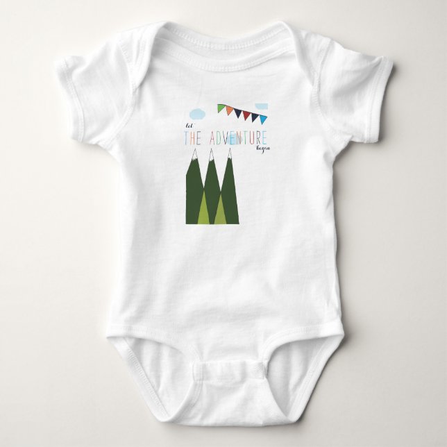 Let the Adventure Begin Baby Bodysuit (Front)