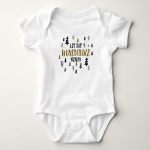 Let the adventure begin baby bodysuit one piece
