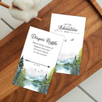 Let The Adventure Begin Baby Shower Diaper Raffle