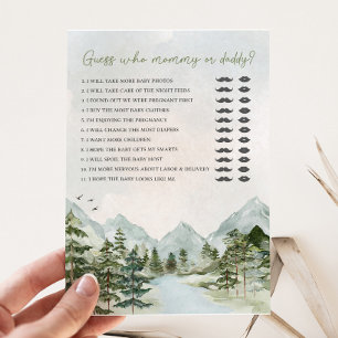 Let the Adventure Begin Baby Shower Guess Who Game