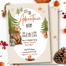 Let the Adventure Begin Baby Shower Invitation