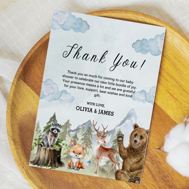 Let the Adventure Begin Baby Shower Thank You Card (Let the Adventure Begin Baby Shower Thank You Card )