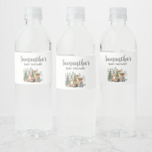 Let the Adventure Begin Baby Shower  Water Bottle Label