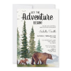 Let The Adventure Begin Bear Woodland Baby Shower 