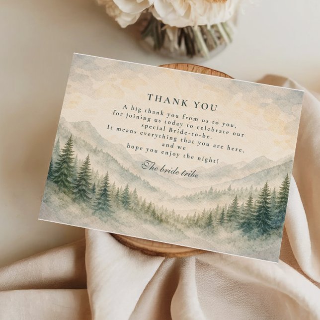 Let The Adventure Begin Bridal Shower Thank You Card (Creator Uploaded)