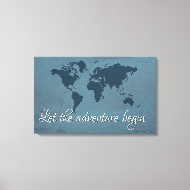 Let the adventure begin canvas print (Front)
