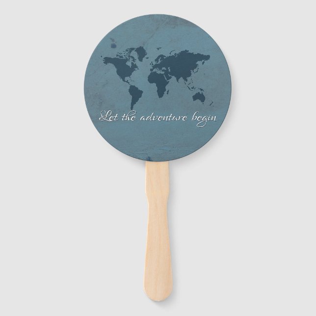 Let the adventure begin hand fan (Front)