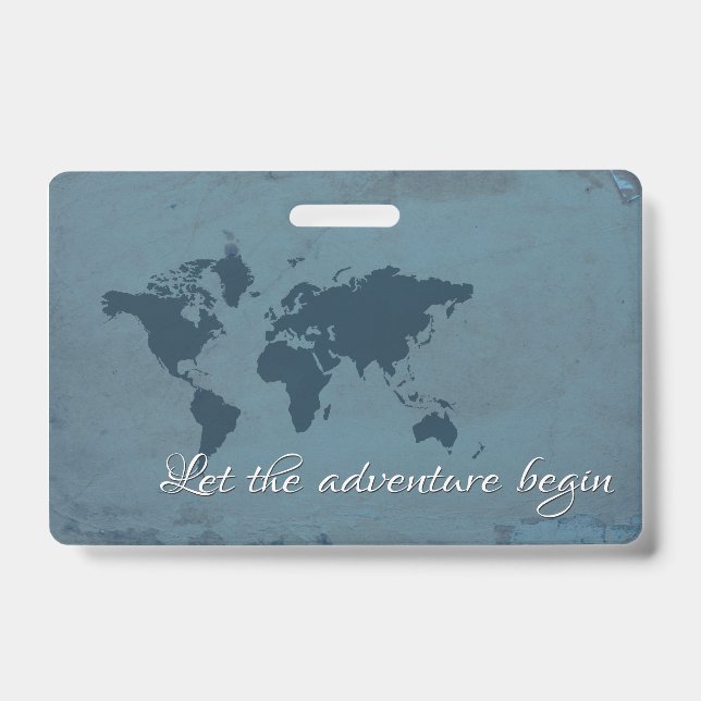 Let the adventure begin ID badge (Front)