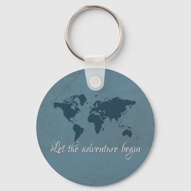 Let the adventure begin key ring (Front)