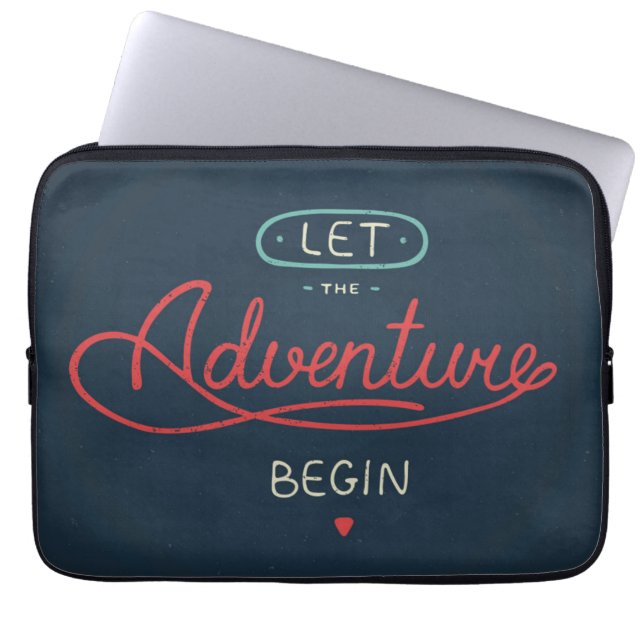 Let The Adventure Begin Laptop Sleeve (Front)