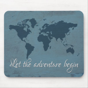 Let the adventure begin mouse mat