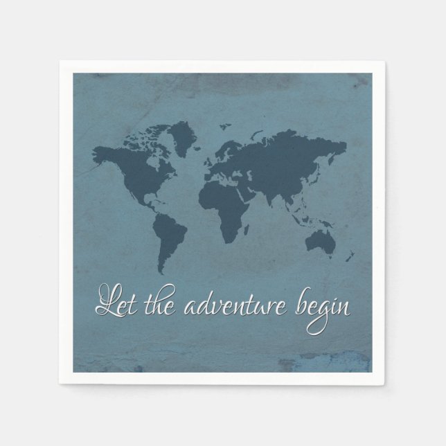 Let the adventure begin napkin (Front)