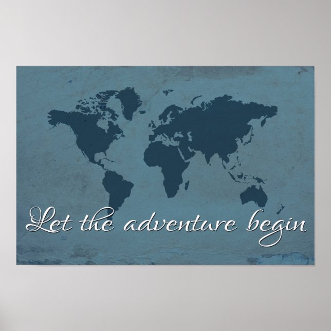Let the adventure begin poster (Front)