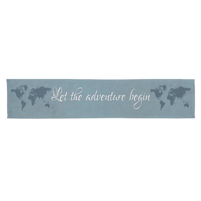 Let the adventure begin short table runner (Horizontal)