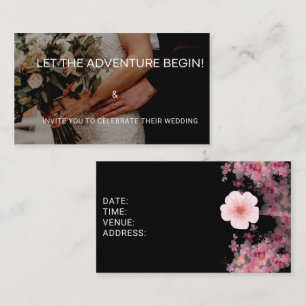 Let the Adventure Begin - Wedding invitation