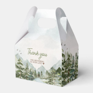 Let the Adventure Begin Woodland Baby Shower Favour Box