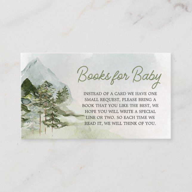 Let the Adventure Begin Woodland Books for Baby Enclosure Card (Front)