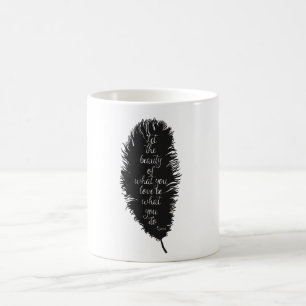 Let the Beauty Feather Coffee Mug