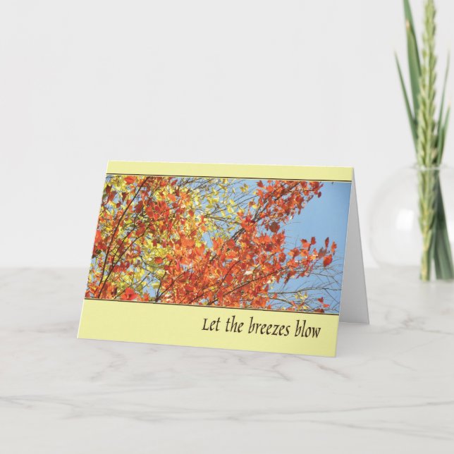 Let the Breezes Blow Thank You Card (Front)
