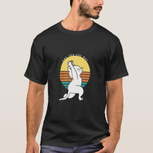 Let The Cat Out Retro Yoga Cat Present T-Shirt